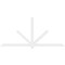 Ekena Millwork Kennewick Architectural Grade PVC Gable Bracket, 108"W x 49 1/2"H x 2"D x 4"F, 11/12 Pitch GBP108X50X0204KEN00 - alternate 2